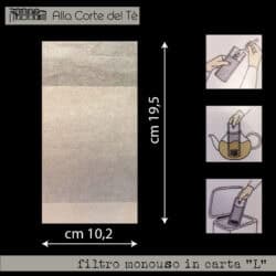 Confezione Filtri Monouso in pura Cellulosa per Teiera L