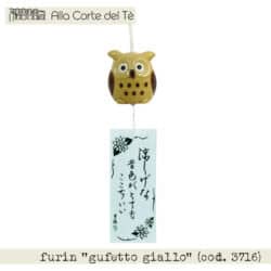 Furin in ceramica "gufetto giallo" (cod. 3716)