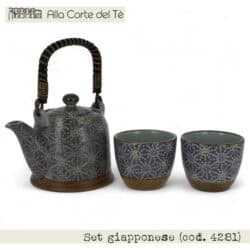Servizio giapponese teiera e due tazze (cod. 4281)