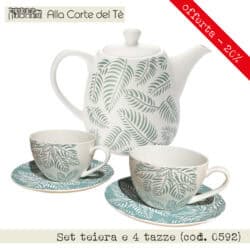 Set teiera e quattro tazze (cod. 0592)